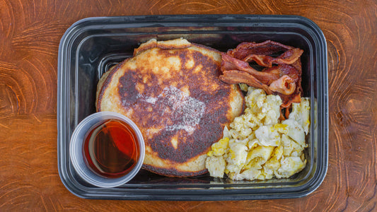 Homestyle Protein Pancakes, Eggs & Bacon